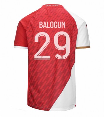 AS Monaco Folarin Balogun #29 Primera Equipación 2023-24 Manga Corta